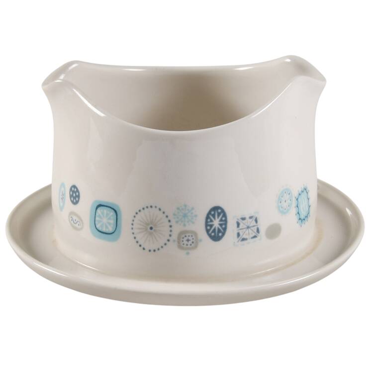 Del Mar Round Gravy Boat/Attached Underplate