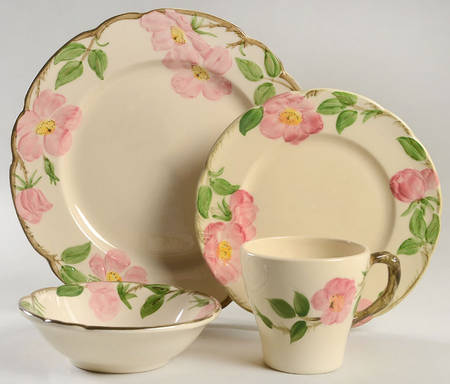 Desert Rose (USA Backstamp) 4 Piece Place Setting