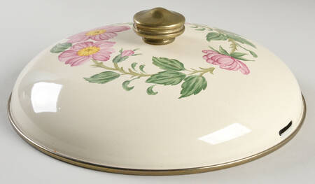 Desert Rose (USA Backstamp) 4 Qt Metal Covered Casserole Lid