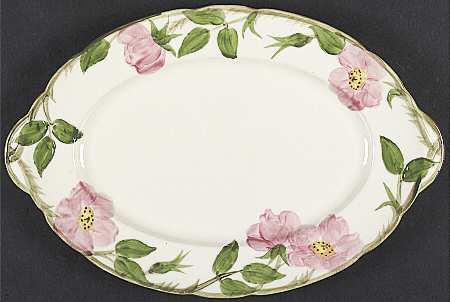 Desert Rose (USA Backstamp) 12" Oval Serving Platter