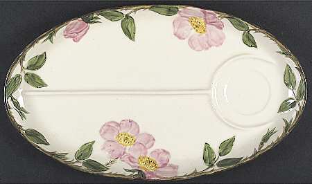 Desert Rose (USA Backstamp) Oval Snack Tray