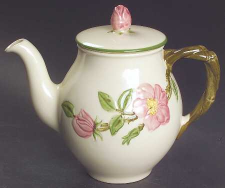 Desert Rose (USA Backstamp) Individual Coffee Pot & Lid