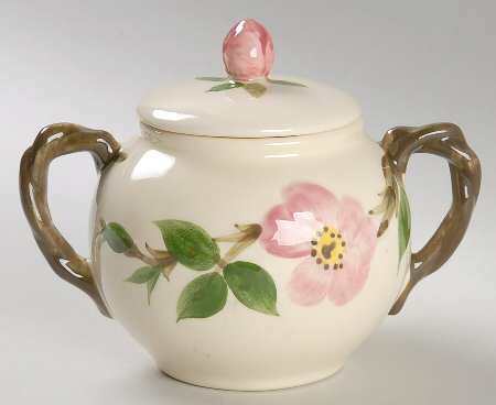 Desert Rose (USA Backstamp) Sugar Bowl & Lid