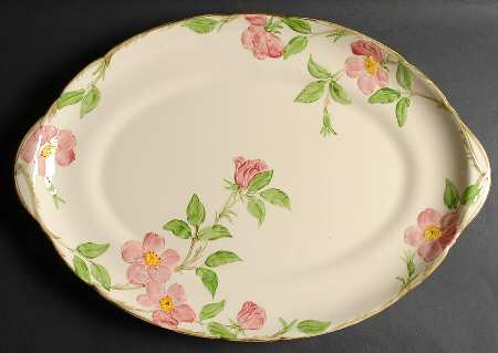 Desert Rose (USA Backstamp) 19" Oval Serving Platter