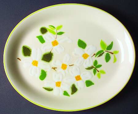 Dogwood 14" Oval Serving Platter