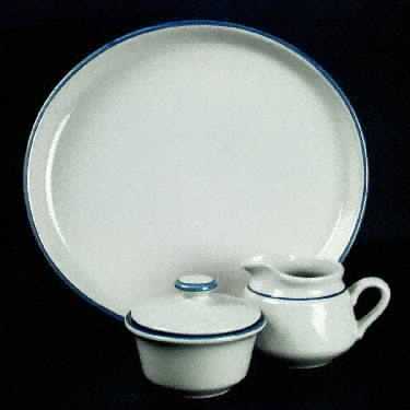Dutch Weave Blue 12" Oval Serving Platter
