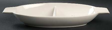 Echo 13" Oval Divided Vegetable Bowl