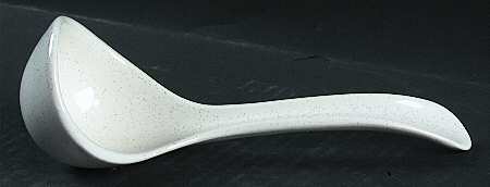 Eclipse White Gravy Ladle Solid Piece