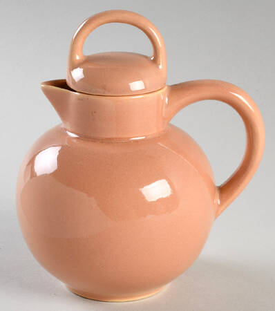 El Patio Coral (Glossy) Large Syrup with Lid