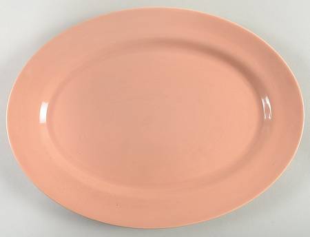 El Patio Coral (Glossy) 11" Oval Serving Platter