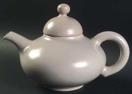 El Patio Gray (Matte) Teapot & Lid