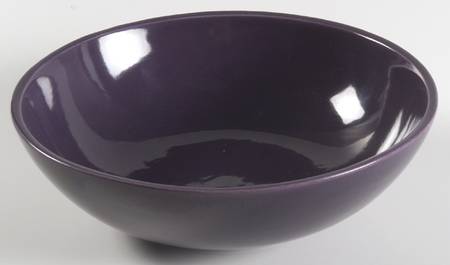 El Patio Purple (Eggplant, Glossy) 8" Round Vegetable Bowl