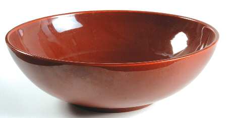 El Patio Redwood (Glossy) 11" Large Salad Serving Bowl