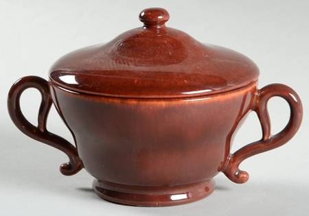 El Patio Redwood (Glossy) Sugar Bowl & Lid