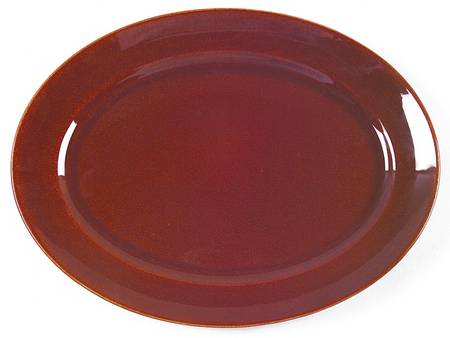 El Patio Redwood (Glossy) 13" Oval Serving Platter