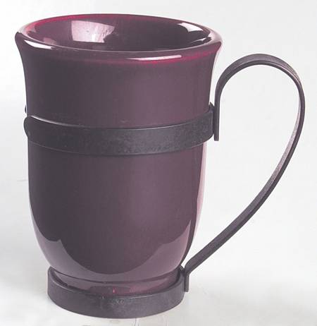 El Patio Redwood (Glossy) Metal or Wood Handled Cup