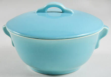 El Patio Turquoise (Glossy) 1.5 Qt Round Covered Casserole