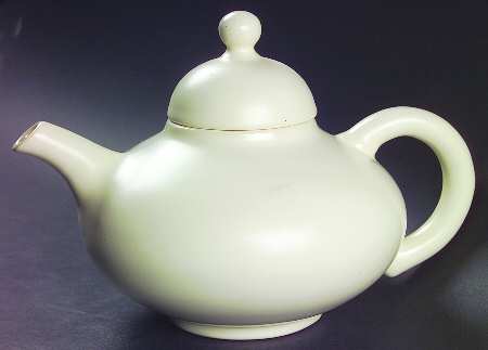 El Patio White (Matte) Teapot & Lid