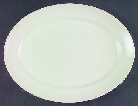 El Patio White (Matte) 13" Oval Serving Platter