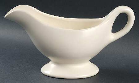 El Patio White (Matte) Gravy Boat