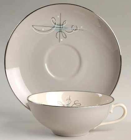 Encore Flat Cup & Saucer Set