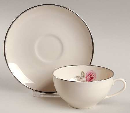 Encanto Rose 2" Flat Cup & Saucer Set