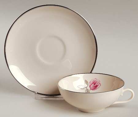 Encanto Rose Flat Cup & Saucer Set