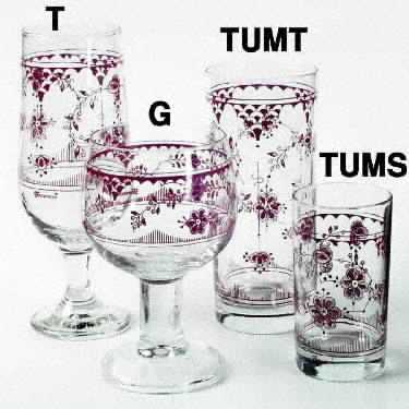 Erica Pink (White) Glassware Tall Tumbler
