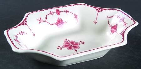 Erica Pink (White) 6" Rectangular Sweet Meat
