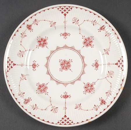 Erica Pink (White) Salad Plate