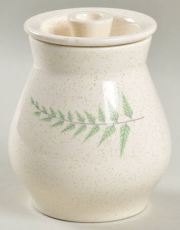 Fern Dell Mustard Jar & Lid