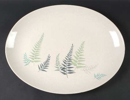 Fern Dell 16" Oval Serving Platter