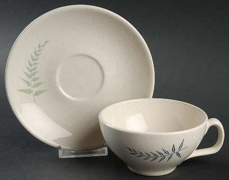 Fern Dell Flat Cup & Saucer Set