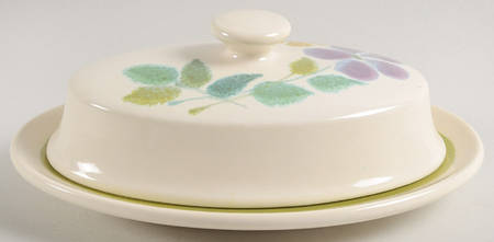 Floral (USA, Rim Shape) 1/4 Lb Covered Butter