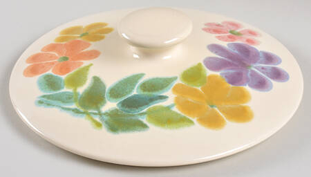 Floral (USA, Rim Shape) Lid for 3 Quart Round Casserole