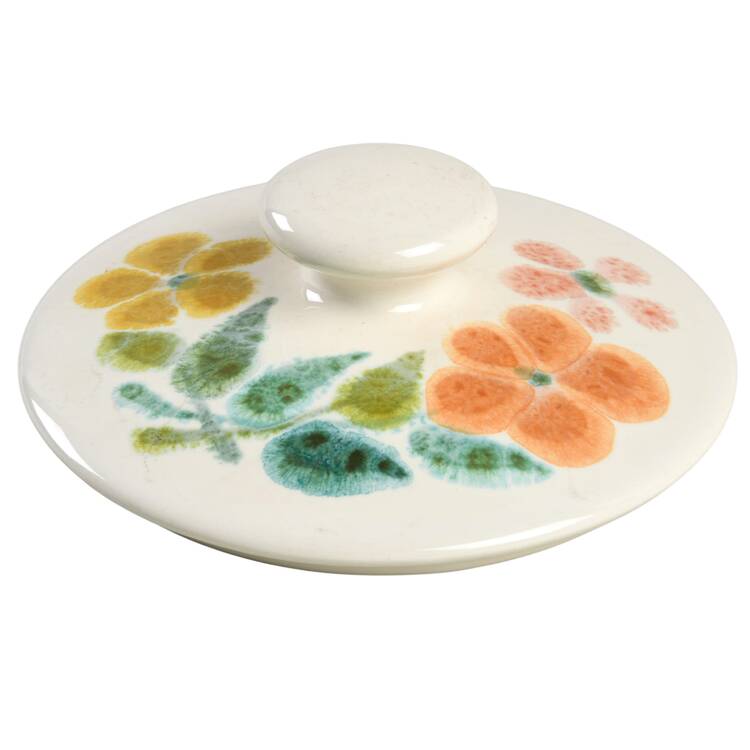 Floral (USA, Rim Shape) Lid for Sugar Bowl