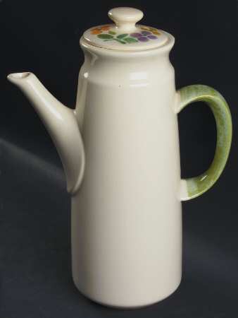 Floral (USA, Rim Shape) Coffee Pot & Lid