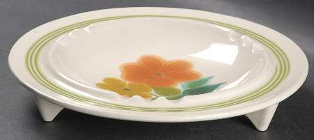 Floral (USA, Rim Shape) Large Ashtray
