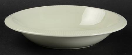 Floral Sculptures Celadon Rim Soup Bowl