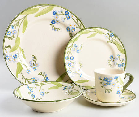 Forget Me Not 5 Piece Place Setting