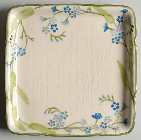 Forget Me Not Square Microwave Tray