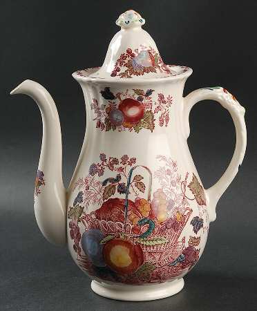 Fruit Basket Coffee Pot & Lid