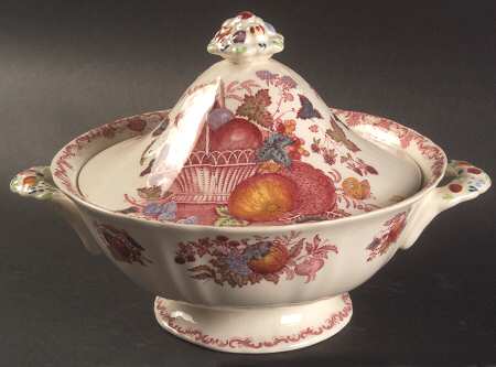 Fruit Basket Round Covered Vegetable