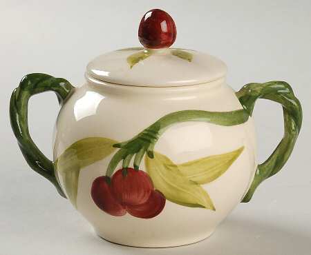 Fresh Fruit Sugar Bowl & Lid
