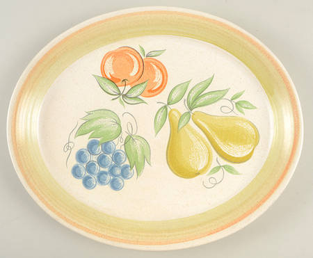 Fruit (Large Fruit) 13" Oval Serving Platter