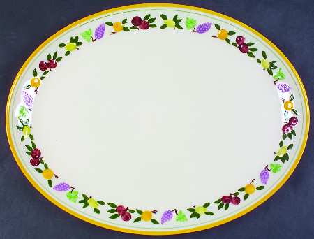 Fruit (Small Fruit) 12" Oval Serving Platter