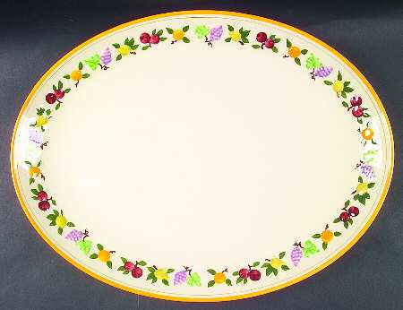 Fruit (Small Fruit) 17" Oval Serving Platter