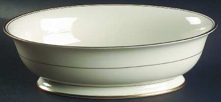 Gold Band (301 Merced Rim) 9" Oval Vegetable Bowl