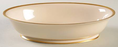 Gold Band (202 Merced Rim) 9" Oval Vegetable Bowl