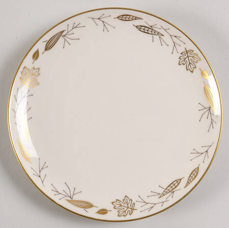 Gold Leaves Bread & Butter Plate